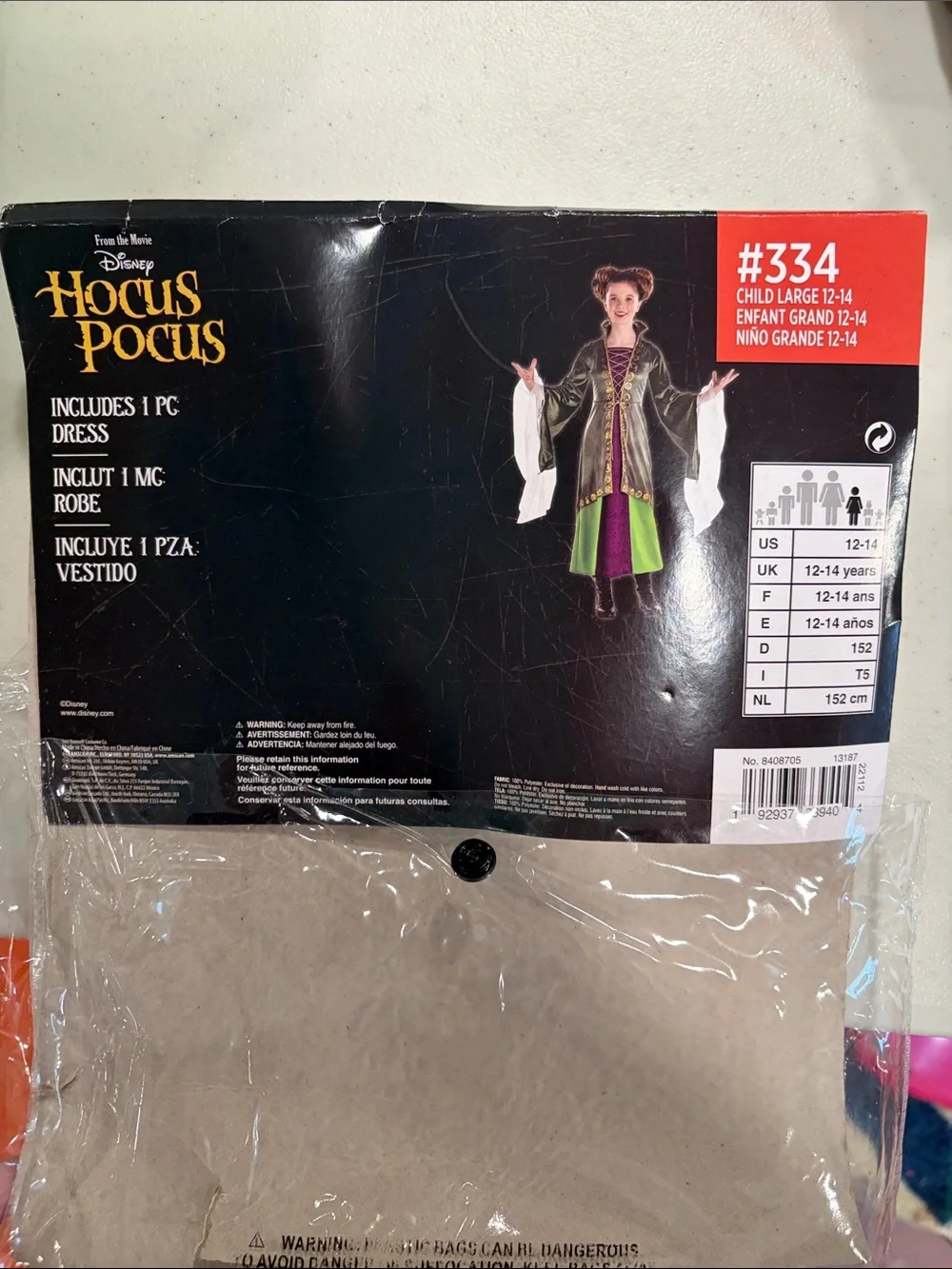 Hocus Pocus Winifred Sanderson Costume